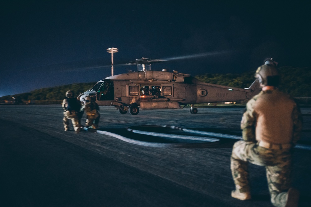 Anywhere; Any Time: Kadena FARP Team conducts nighttime refueling training