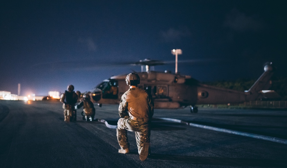 Anywhere; Any Time: Kadena FARP Team conducts nighttime refueling training
