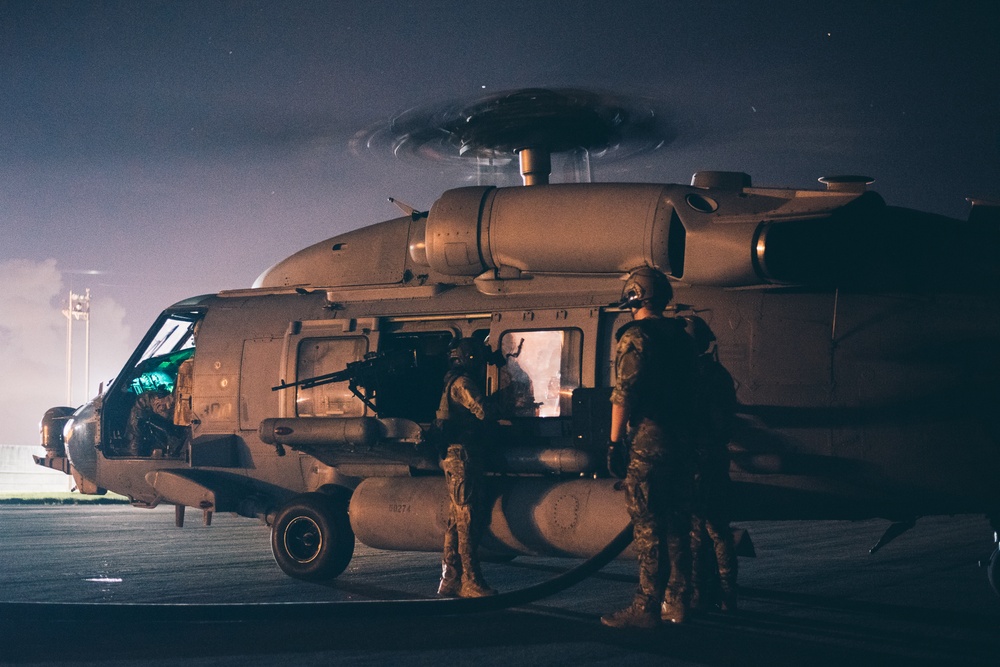 Anywhere; Any Time: Kadena FARP Team conducts nighttime refueling training