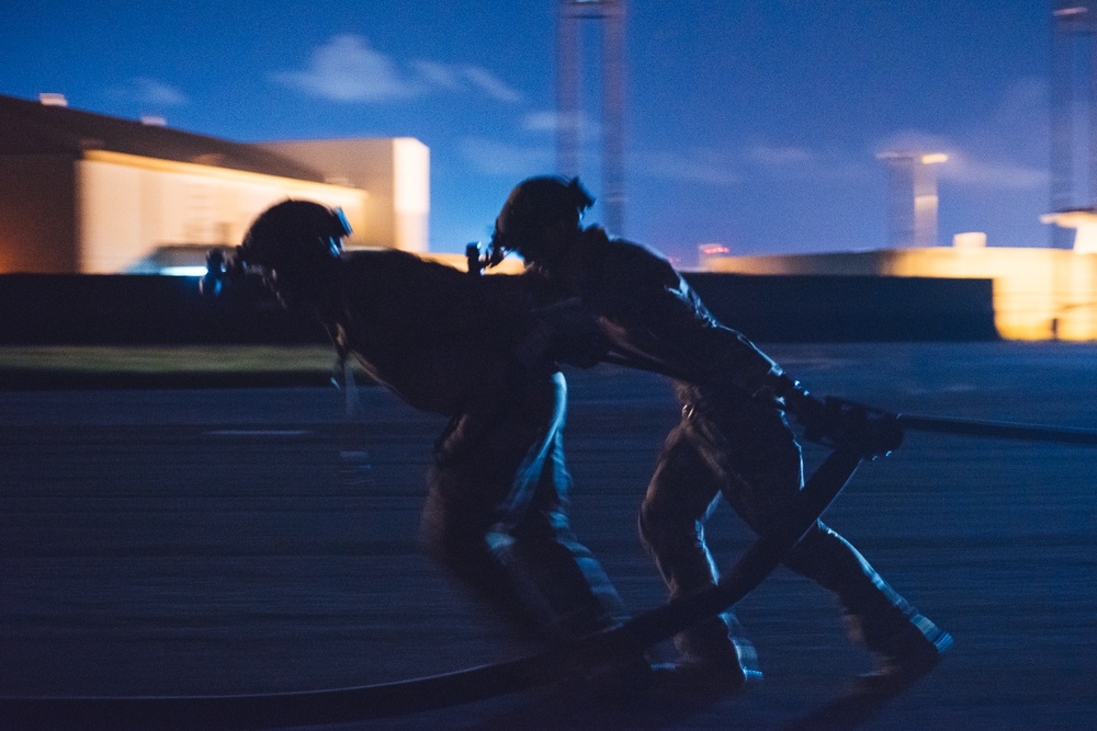 Anywhere; Any Time: Kadena FARP Team conducts nighttime refueling training