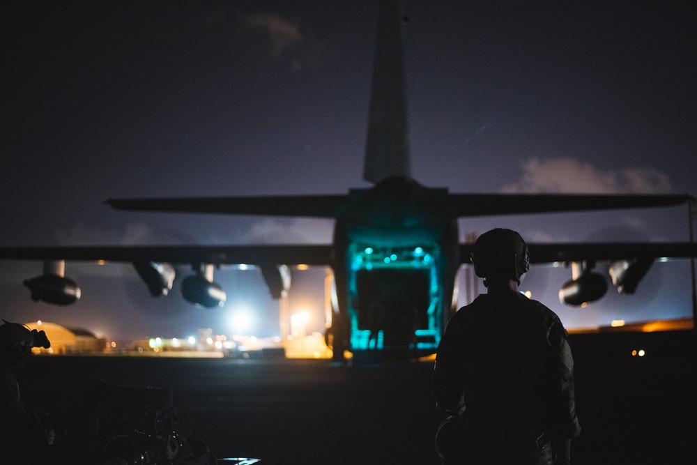 Anywhere; Any Time: Kadena FARP Team conducts nighttime refueling training