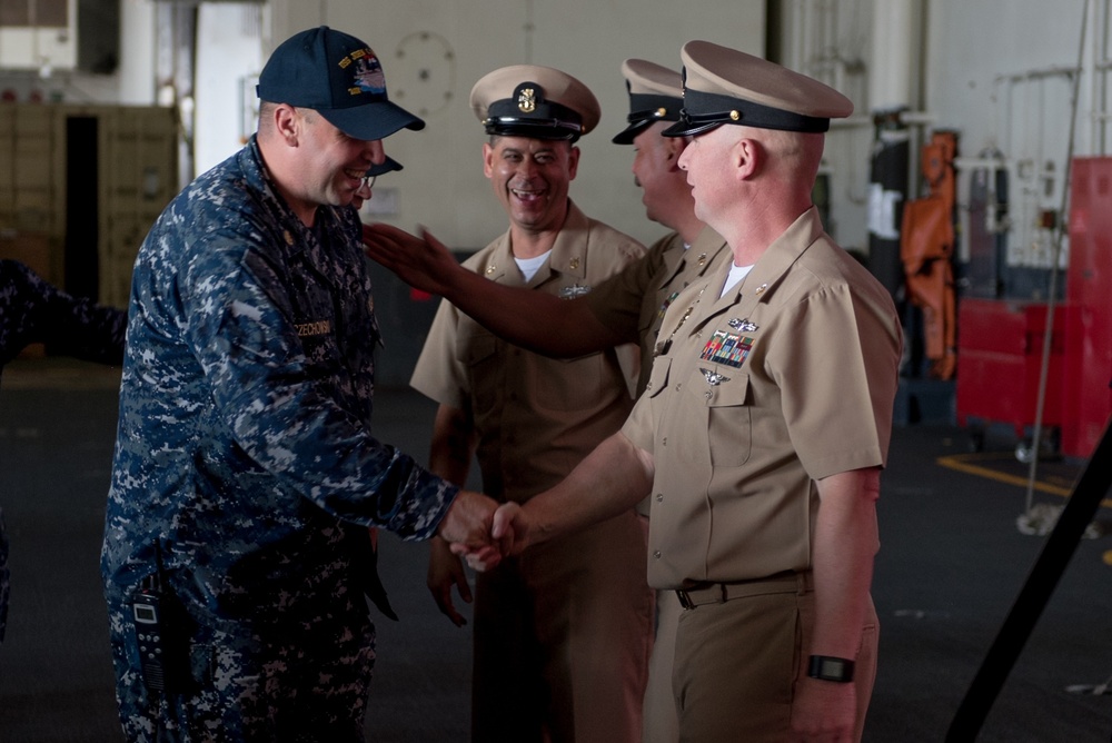 Stennis Holds Master Chief Frocking Ceremony