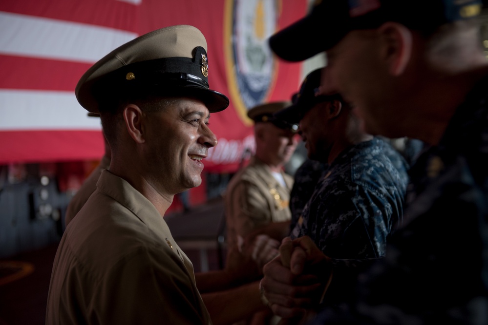 Stennis Holds Master Chief Frocking Ceremony