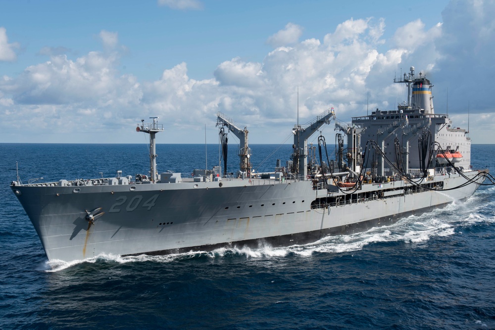 USS Bonhomme Richard (LHD 6) Replenishment at Sea