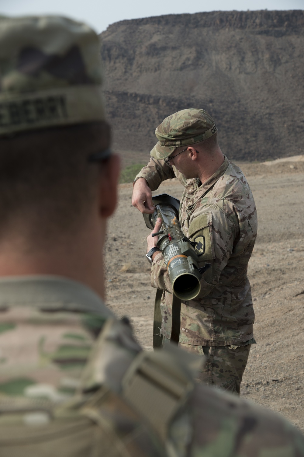 CJTF-HOA Soldiers of the month offered special AT4 live fire training