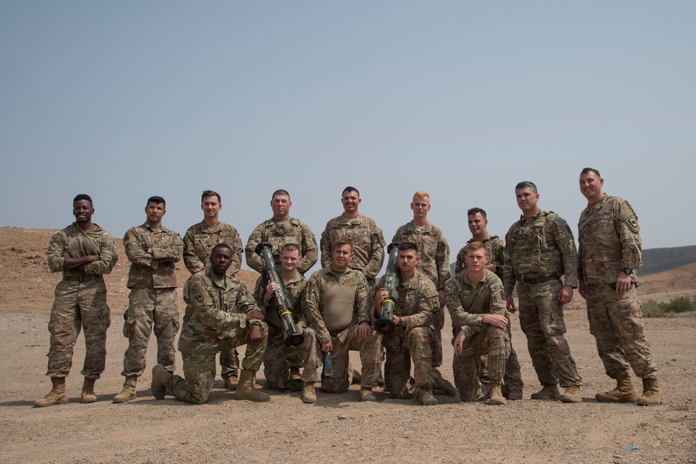 CJTF-HOA Soldiers of the month offered special AT4 live fire training