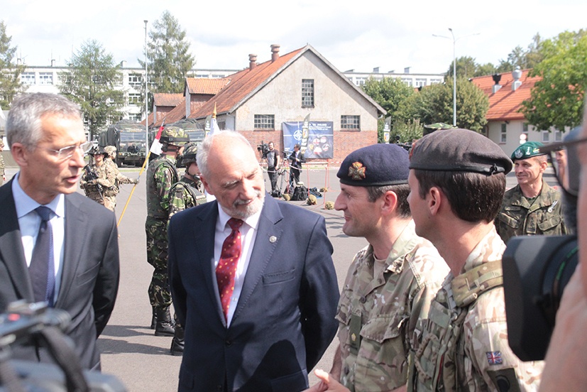 NATO Secretary General and Polish Minister of Defense visit Battle Group Poland