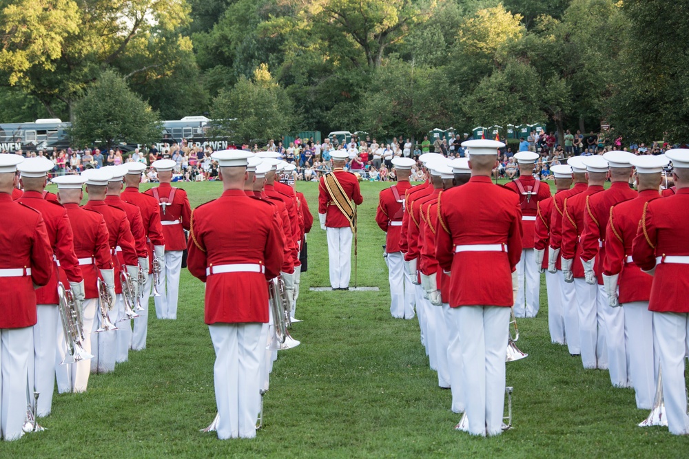 Marine Barracks Washington Sunset Parade Aug 8, 2017