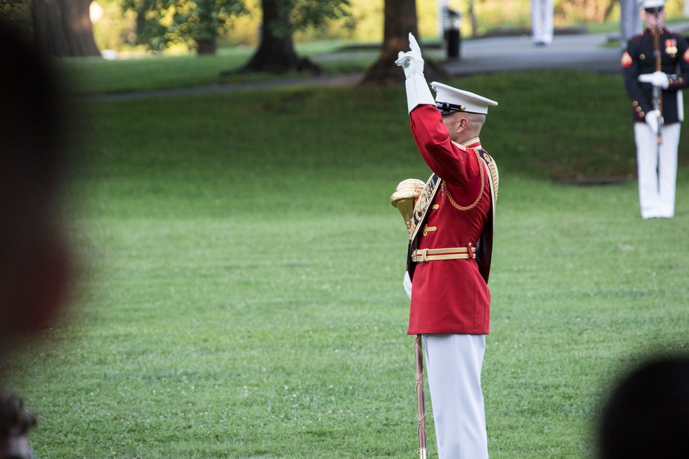 Marine Barracks Washington Sunset Parade Aug 8, 2017