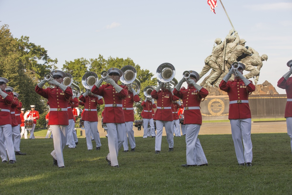 Marine Barracks Washington Sunset Parade Aug 8, 2017