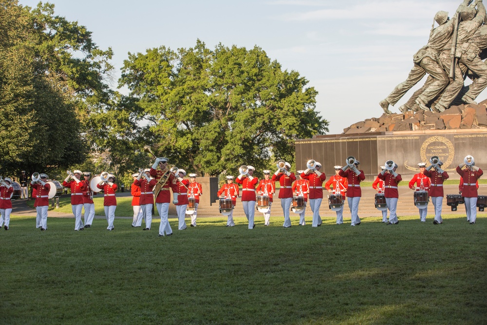 Marine Barracks Washington Sunset Parade Aug 8, 2017