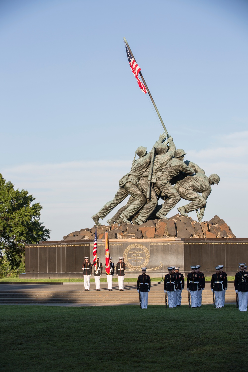 Marine Barracks Washington Sunset Parade Aug 8, 2017