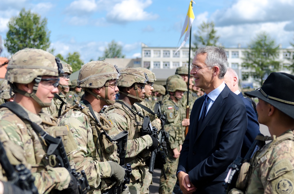 NATO Secretary General visits Battle Group Poland