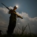 Navy's Ceremonial Guard Trains During Eclipse