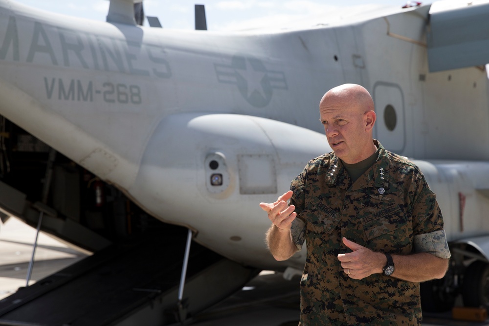 Senator Schatz Visits Marine Corps Base Hawaii