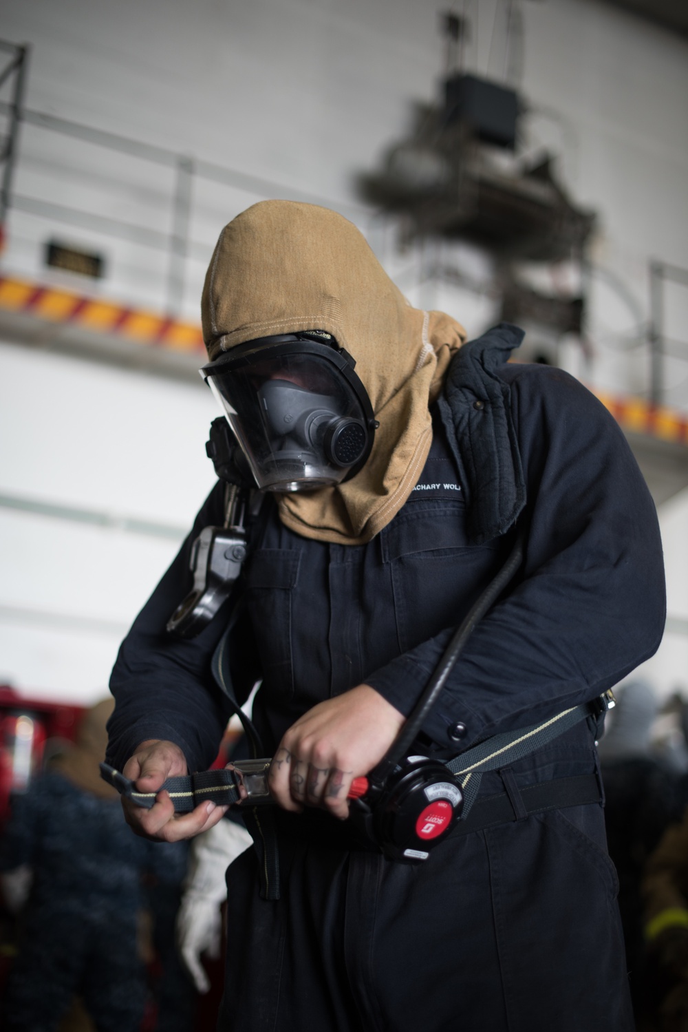 Stennis Sailors Participate in a General Quarters Drill