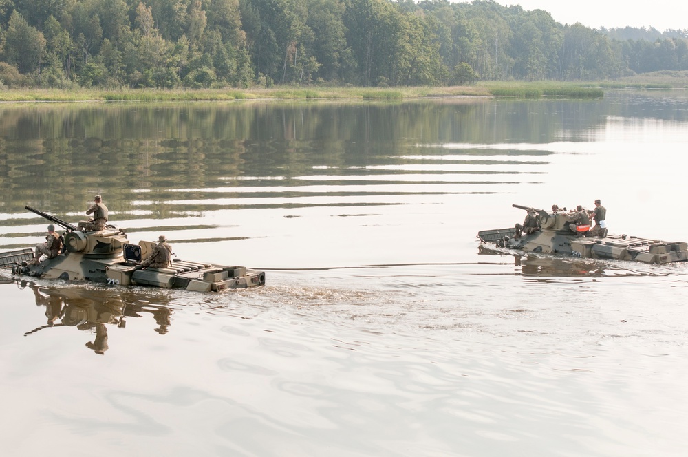 Mind the gap: Ukrainian airborne troops ford water gap