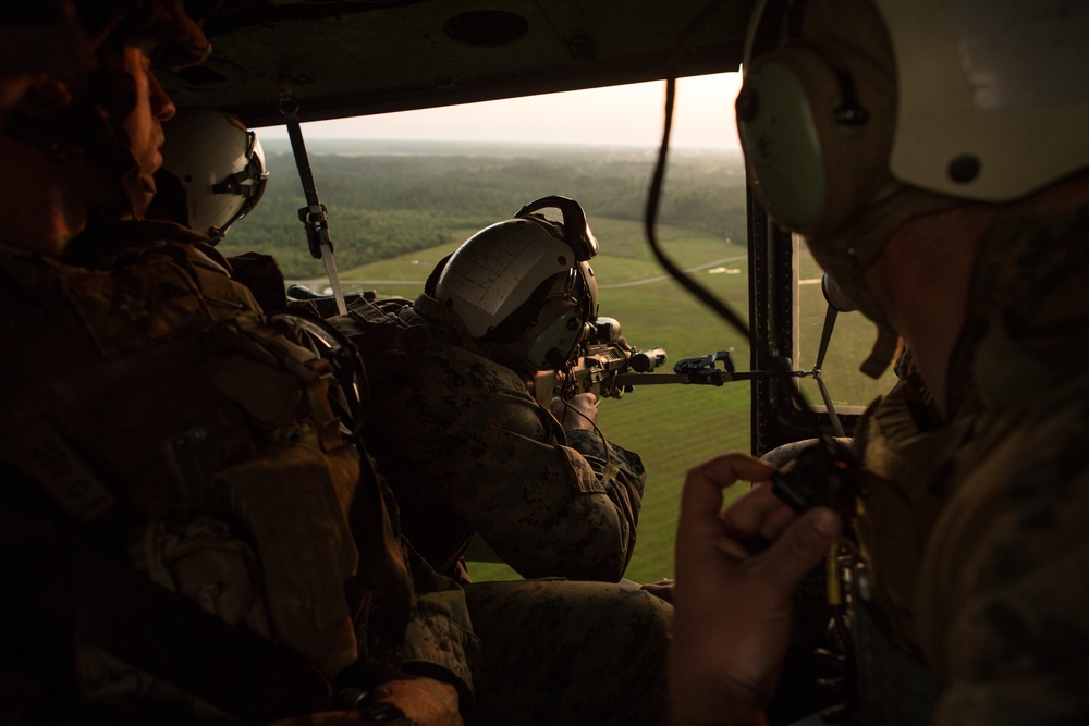 26th MEU Marines dominate air and land during aerial sniper training