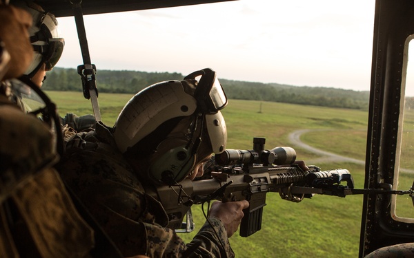 26th MEU Marines dominate air and land during aerial sniper training