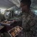 Marines enjoy Warrior dinner in the field