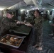 Marines enjoy Warrior dinner in the field