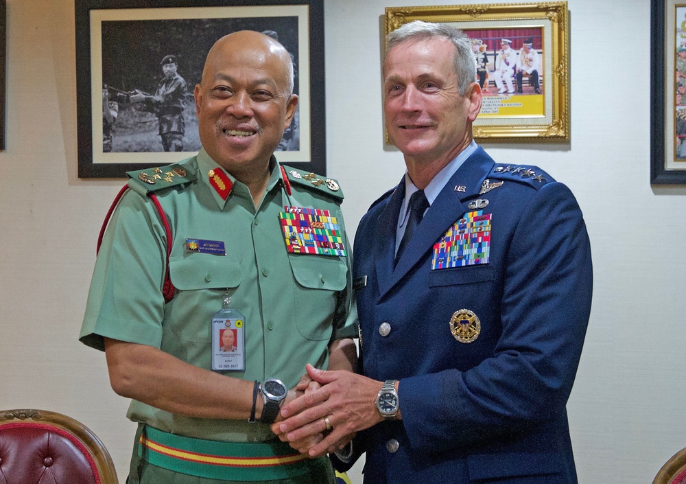 PACAF commander meets with leaders in Malaysia