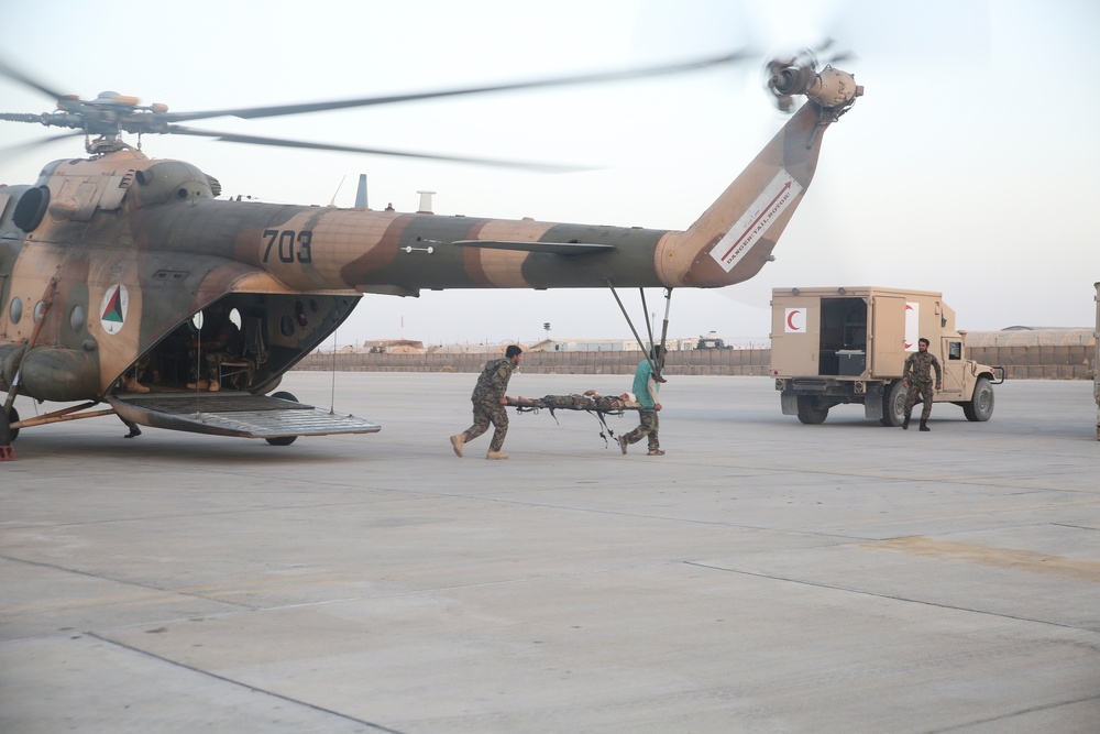 Afghan forces partner to strengthen CASEVAC procedures