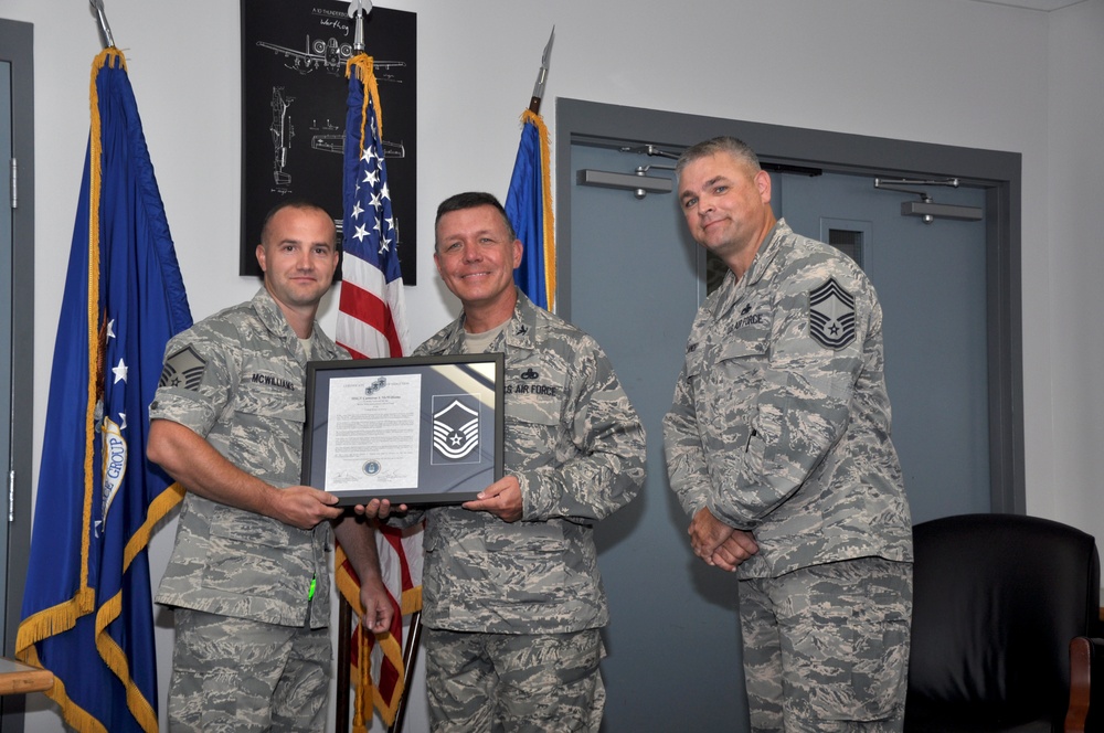 442d Maintenance Group NCO/SNCO induction ceremony