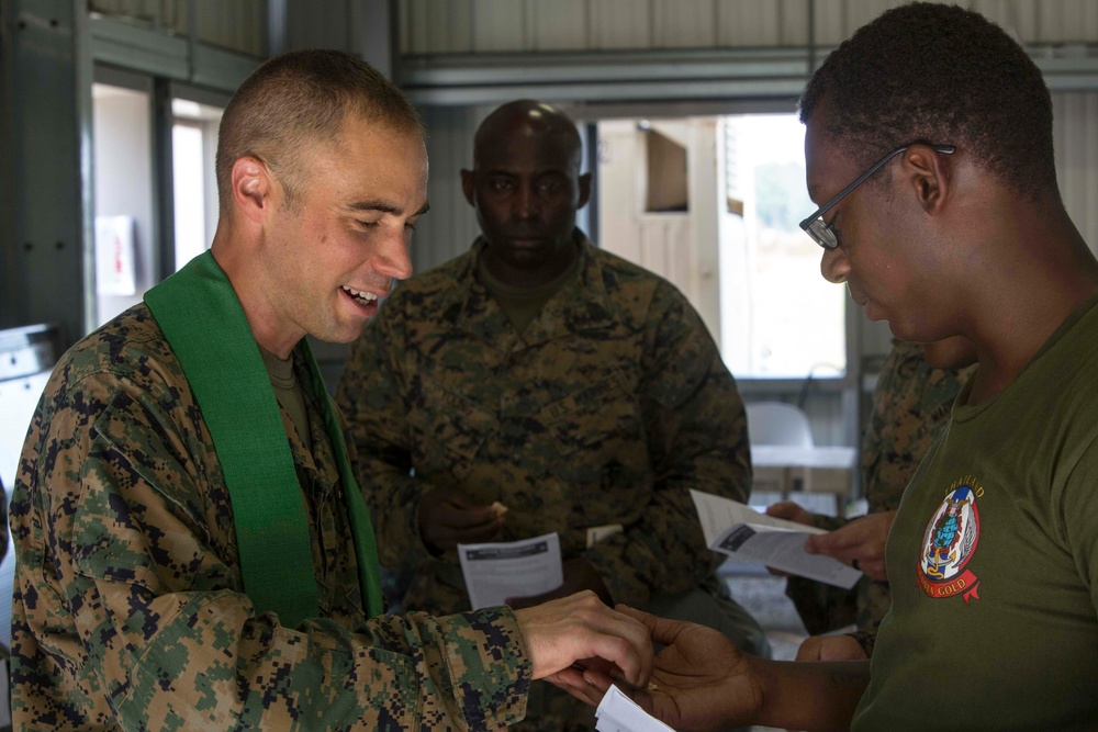 Religious ministry team visits Marines and Sailors during RUT