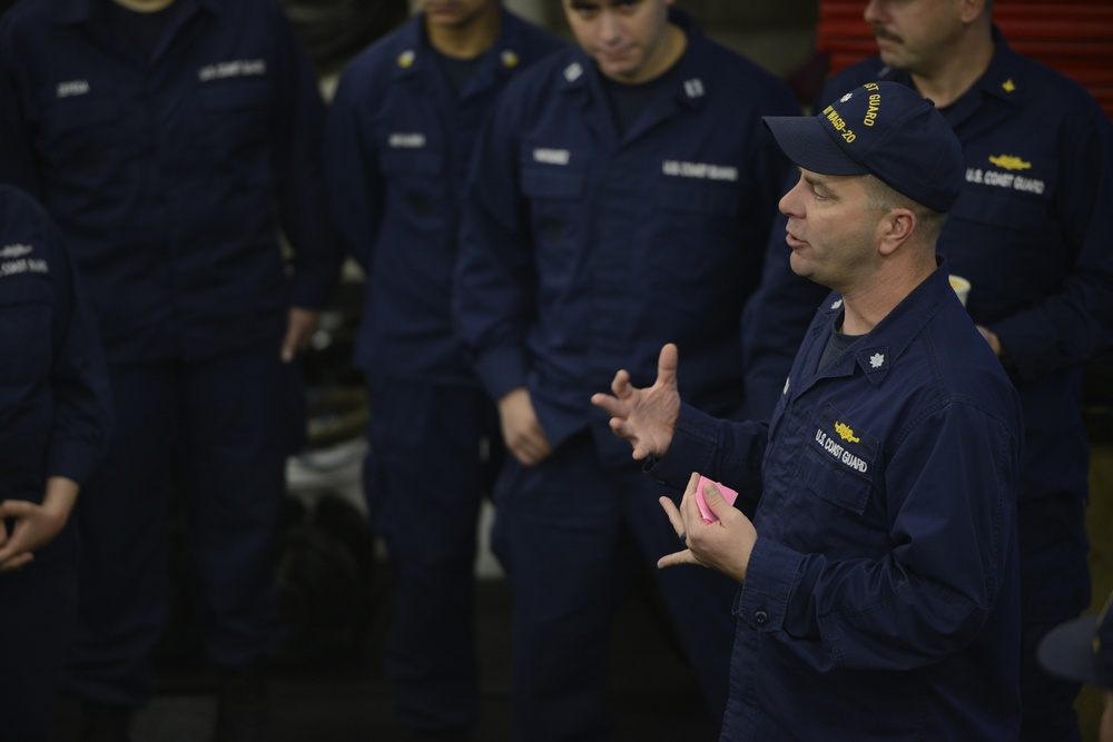 Coast Guard Cutter Healy crew prepares to get underway
