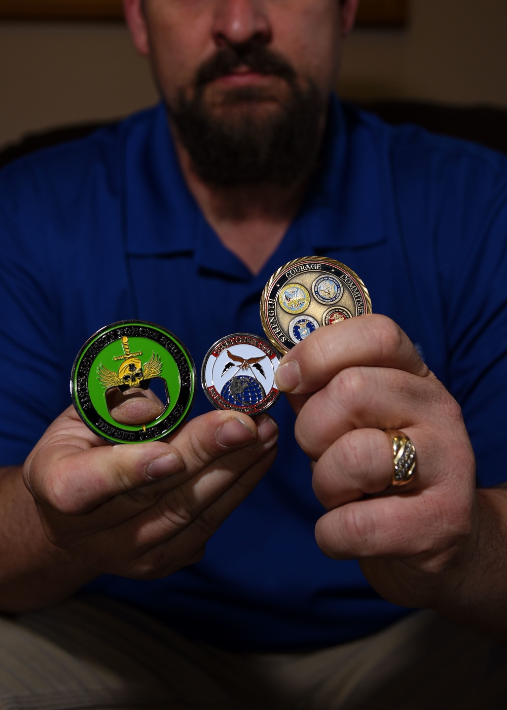 Veterans in blue