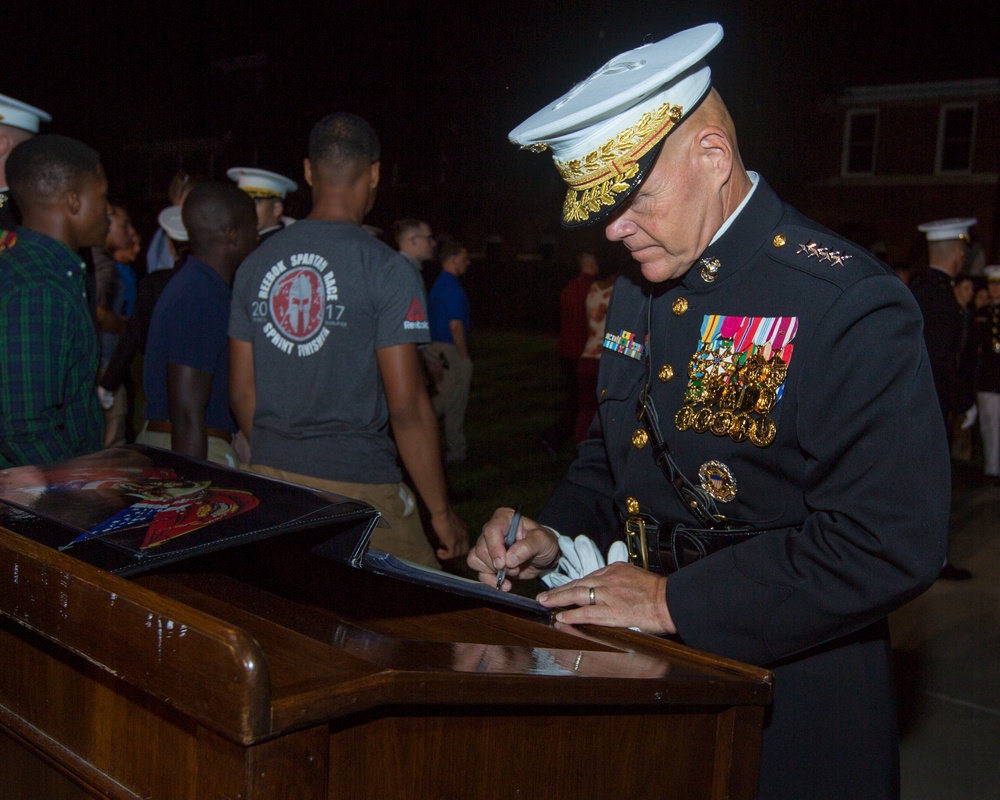 CMC Hosts an Evening Parade