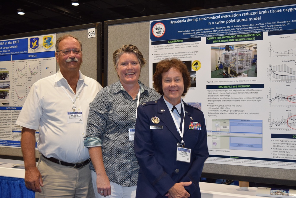  NMRC Researchers Present Research on Aeromedical Evacuation of Combat Casualties at MHSRS