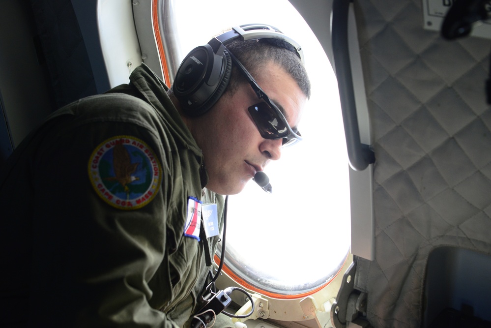 Coast Guard flies into Houston