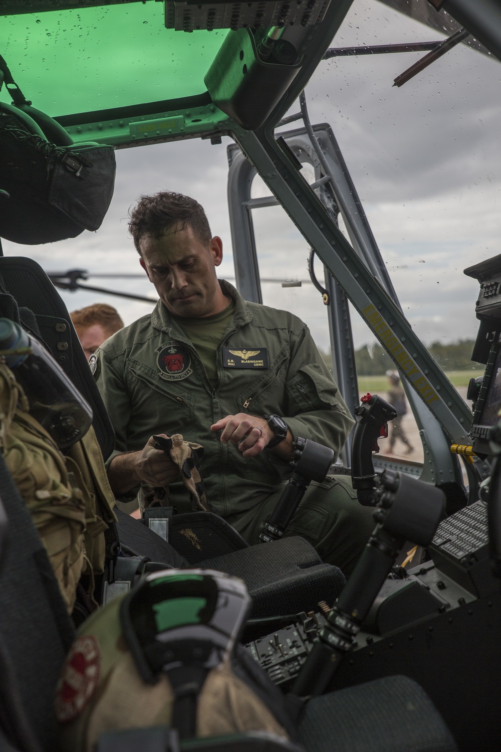 HMLA-773 takeoff to support rescue efforts in wake of Hurricane Harvey