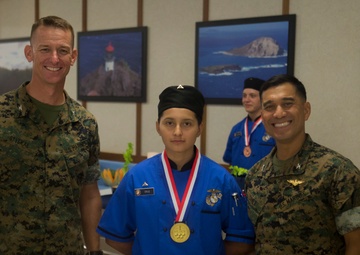U.S. Marines compete in cook-off competition for Chef of the Quarter