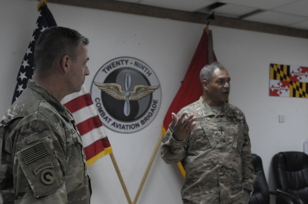 USARCENT Commander Greets the 29th CAB