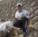 Single Marine Program volunteers cleanup Yuu Beach