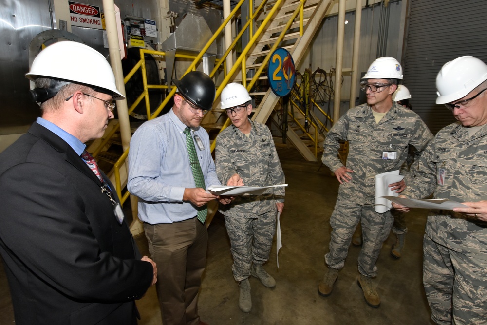 AFMC and AFTC commanders tour AEDC facilities at Arnold AFB