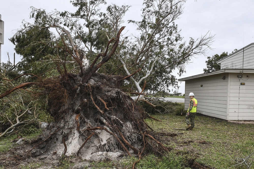 CERT teams record NAS Corpus Christi Hurricane Harvey damage