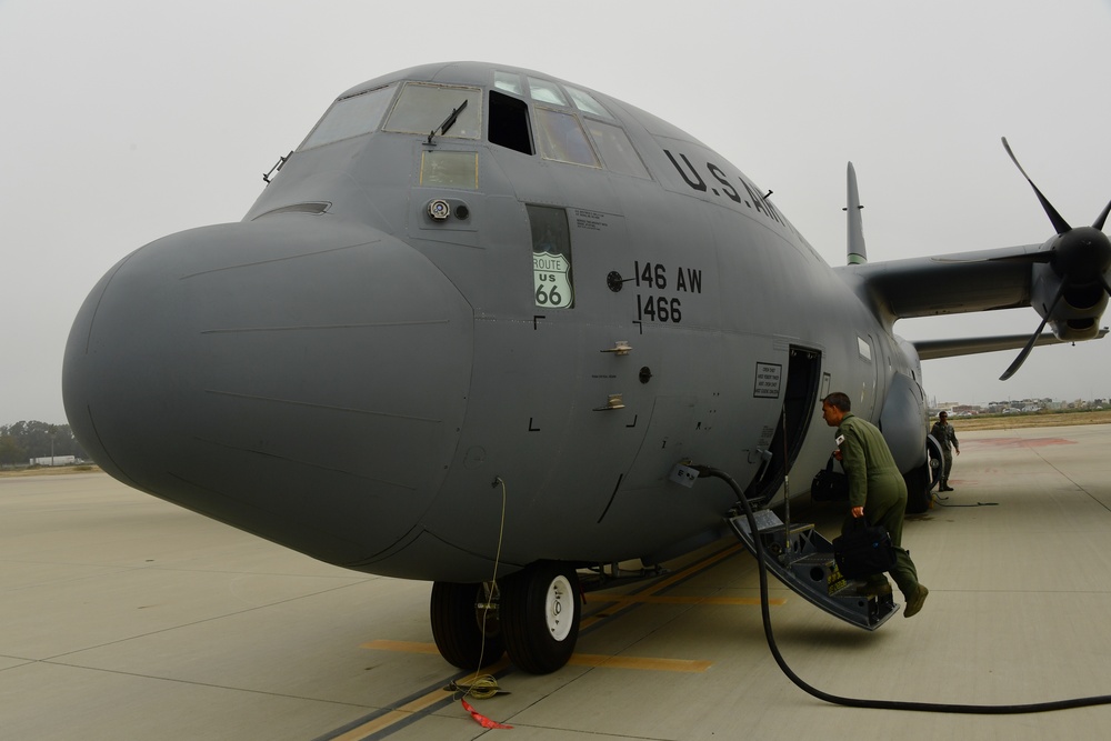 California Air National Guard mobilizes to assist with Hurricane Harvey rescue efforts.