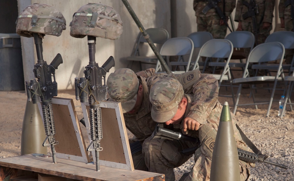 Deployed Paratroopers Honor the Fallen