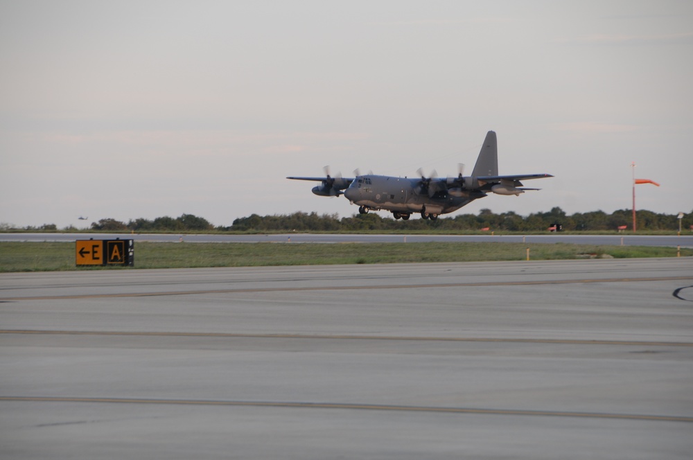 106th  Rescue Wing Airmen return from life saving mission August 28