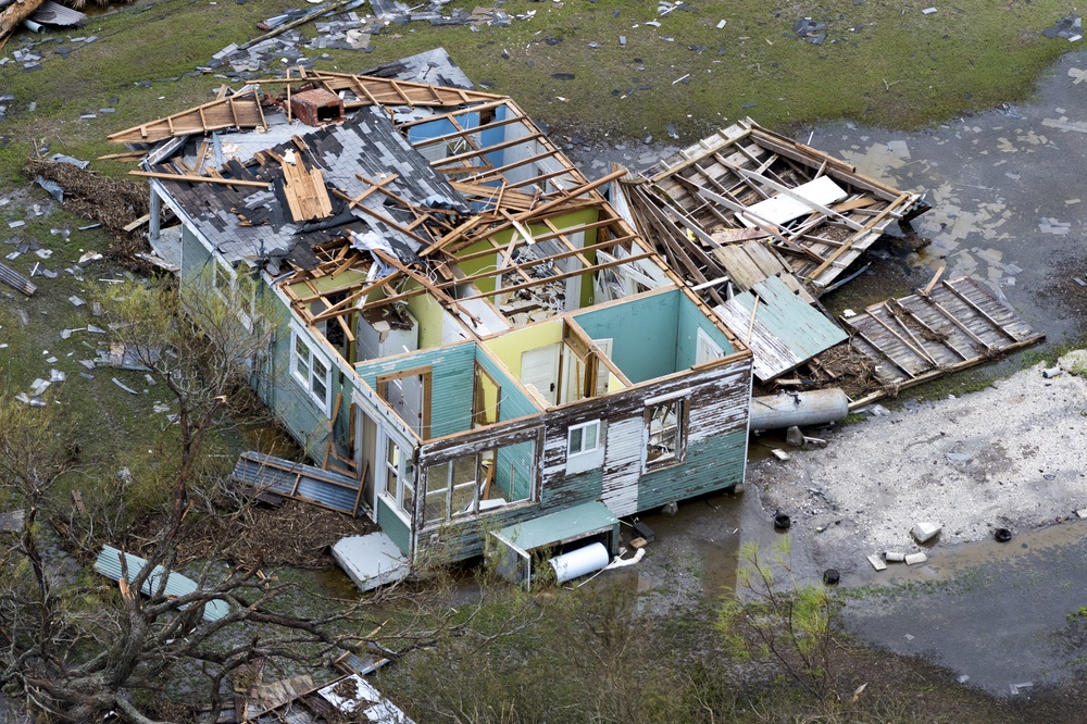 Hurricane Harvey Texas Coastline damage