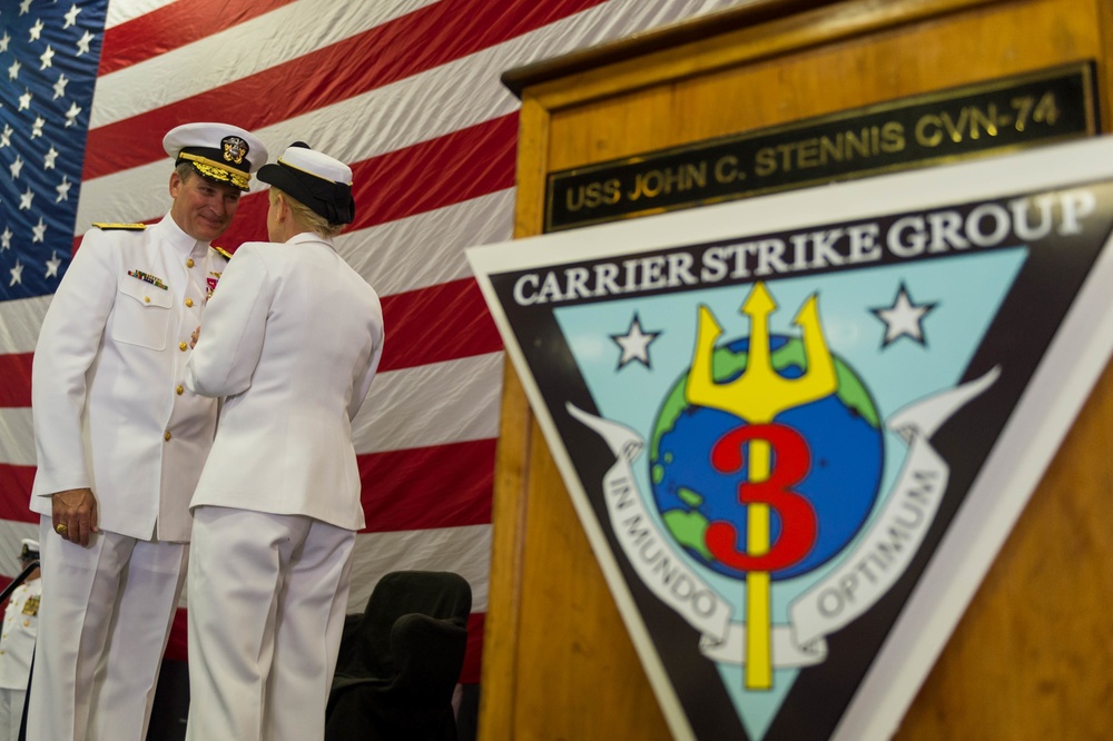 Carrier Strike Group (CSG 3) Holds Change of Command