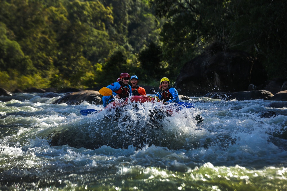 U.S. Marines, Australians, Chinese work as a team to tame the raging river