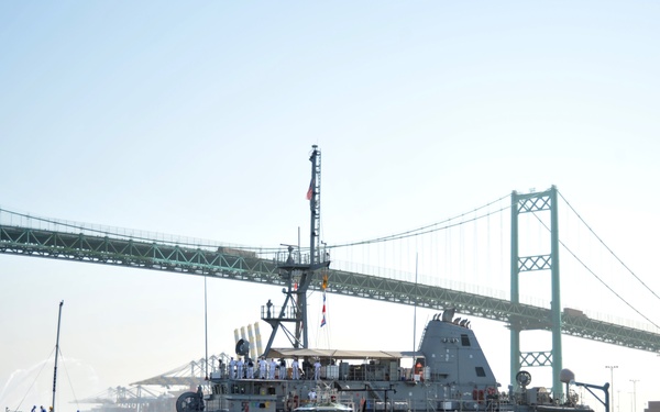 LA Fleet Week 2017 Ship arrival