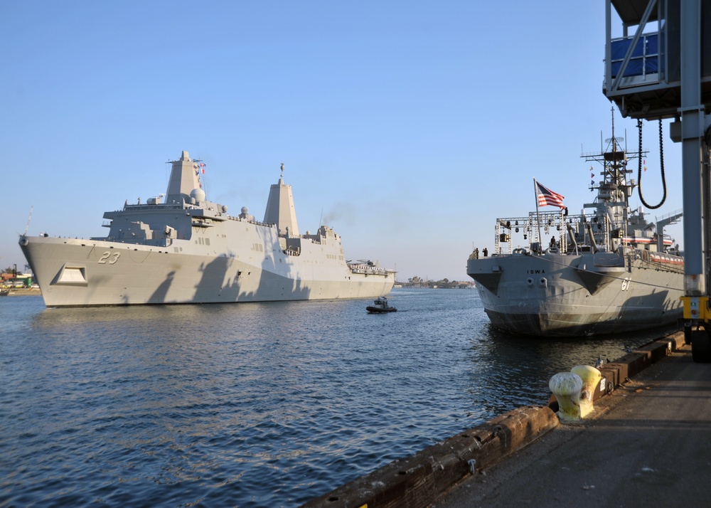 LA Fleet Week 2017 Ship arrival