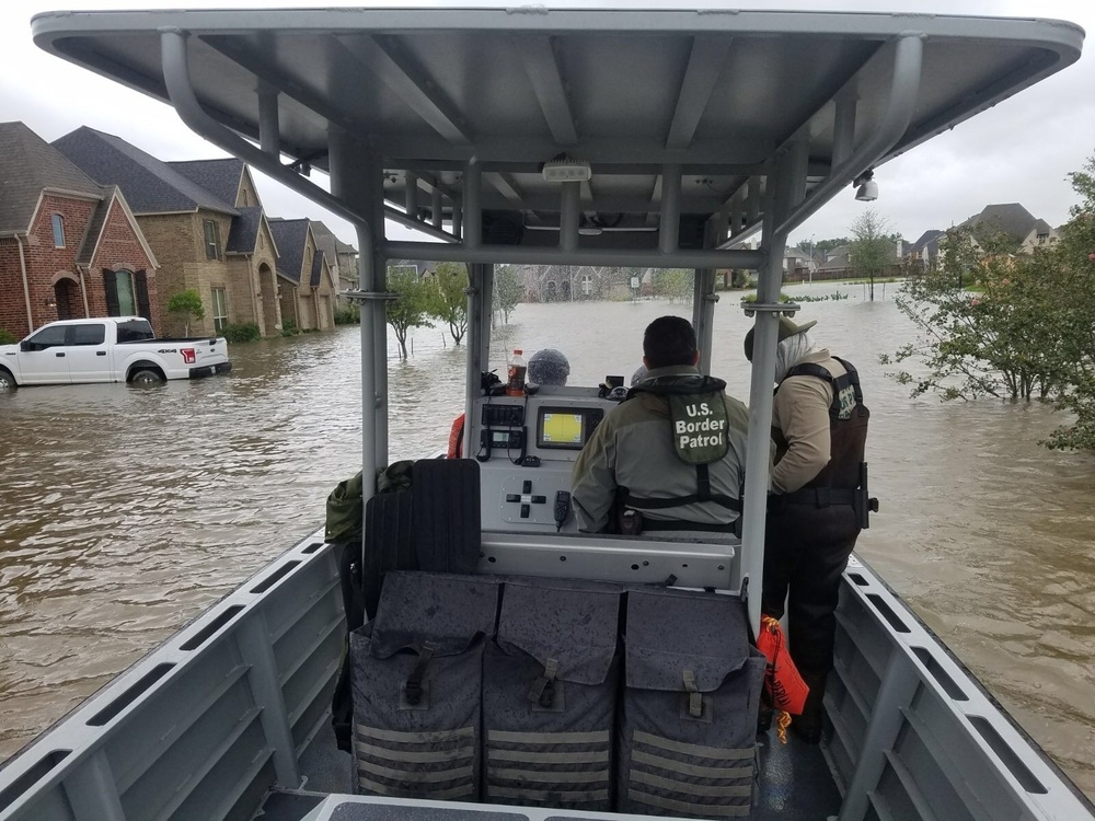 U.S. Border Patrol Riverine Hurricane Harvey Rescue Operations