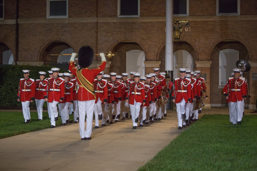 Marine Barracks Washington Sunset Parade August 18, 2017